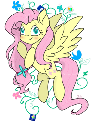 Size: 923x1200 | Tagged: safe, artist:chautung, fluttershy, deviantart, facebook, meta, solo, twitter