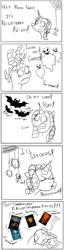 Size: 489x1920 | Tagged: safe, artist:jamescorck, oc, oc only, oc:movie slate, bat, ghost, spider, ask, tumblr