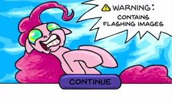 Size: 2668x1598 | Tagged: safe, artist:gingerfoxy, pinkie pie, pony, pony comic generator, solo