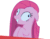 Size: 256x200 | Tagged: safe, pinkie pie, earth pony, pony, crazy eyes, female, hair, mare, pink coat, pink mane, pinkamena diane pie