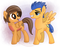 Size: 1474x1162 | Tagged: safe, artist:specky-arts, flash sentry, oc, oc:specky, pegasus, pony, canon x oc, female, mare, shipping, simple background, transparent background