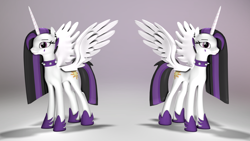 Size: 1920x1080 | Tagged: safe, artist:beardeddoomguy, artist:kp-shadowsquirrel, princess celestia, alicorn, pony, between dark and dawn, .zip file at source, 3d, commission, female, gmod, gmod resource, jewelry, mare, punklestia, regalia, solo, source filmmaker, source filmmaker resource, spread wings, wings