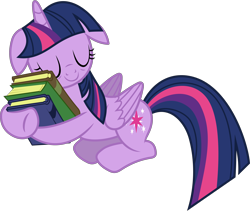 Size: 5900x4990 | Tagged: safe, artist:90sigma, derpibooru import, twilight sparkle, twilight sparkle (alicorn), alicorn, pony, absurd resolution, book, cute, eyes closed, female, floppy ears, mare, princess sleeping on books, simple background, sleeping, solo, that pony sure does love books, tired twilight, transparent background, twiabetes, vector