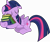 Size: 5900x4990 | Tagged: safe, artist:90sigma, derpibooru import, twilight sparkle, twilight sparkle (alicorn), alicorn, pony, absurd resolution, book, cute, eyes closed, female, floppy ears, mare, princess sleeping on books, simple background, sleeping, solo, that pony sure does love books, tired twilight, transparent background, twiabetes, vector