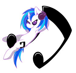 Size: 1442x1384 | Tagged: safe, artist:thepiplup, dj pon-3, vinyl scratch, pony, unicorn, female, horn, mare, solo