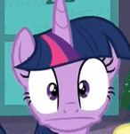 Size: 146x151 | Tagged: safe, derpibooru import, screencap, twilight sparkle, twilight sparkle (alicorn), alicorn, party pooped, :, cropped, picture for breezies, poker face, solo