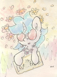 Size: 679x920 | Tagged: safe, artist:slightlyshade, dj pon-3, vinyl scratch, pony, unicorn, solo, traditional art