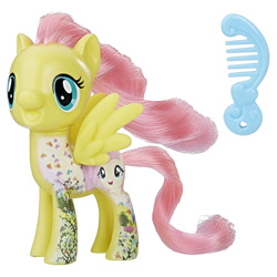 Size: 1000x1000 | Tagged: safe, fluttershy, pegasus, pony, brushable, comb, female, irl, mare, photo, solo, toy