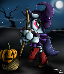 Size: 866x1000 | Tagged: safe, artist:jamescorck, soarin', clothes, costume, crossdressing, makeup, nightmare night, solo, witch