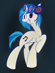 Size: 768x1024 | Tagged: safe, artist:leetle-pink-fudge, dj pon-3, vinyl scratch, pony, unicorn, female, horn, mare, solo