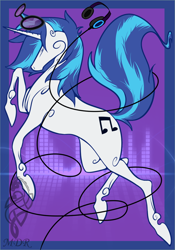 Size: 700x1000 | Tagged: safe, artist:mistressdragonrider, dj pon-3, vinyl scratch, pony, unicorn, female, horn, mare, solo