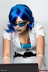 Size: 3195x4792 | Tagged: safe, artist:lilium666, dj pon-3, vinyl scratch, human, cosplay, irl, irl human, photo, solo