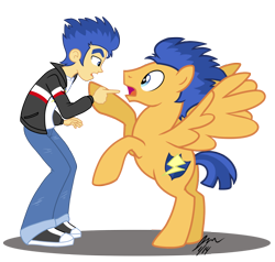 Size: 1000x953 | Tagged: safe, artist:scruffytoto, flash sentry, human, pegasus, pony, equestria girls, clothes, cutie mark, human ponidox, jacket, male, pants, self ponidox, shoes, simple background, sneakers, transparent background, vector, wings