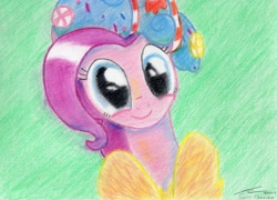 Size: 1024x736 | Tagged: safe, artist:scott-pahnisch, pinkie pie, pony, solo, spirit of hearth's warming presents, traditional art