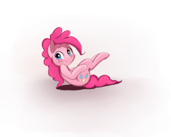 Size: 2500x2000 | Tagged: safe, artist:miokomata, pinkie pie, earth pony, pony, blushing, cute, diapinkes, female, mare, smiling, solo