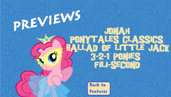 Size: 1350x766 | Tagged: artist needed, safe, edit, pinkie pie, earth pony, pony, previews, veggietales