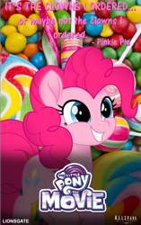 Size: 1484x2360 | Tagged: safe, artist:ejlightning007arts, pinkie pie, earth pony, pony, my little pony: the movie, female, mare, movie poster, pink coat, pink mane