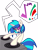 Size: 7408x9789 | Tagged: safe, artist:xxphantomxxx, dj pon-3, vinyl scratch, pony, unicorn, absurd resolution, solo, turntable