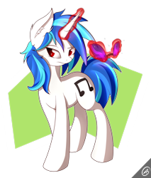 Size: 1600x1877 | Tagged: safe, artist:capseys, dj pon-3, vinyl scratch, pony, unicorn, female, horn, mare, solo