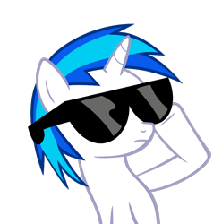 Size: 900x907 | Tagged: safe, artist:iamthegreatlyra, dj pon-3, vinyl scratch, pony, unicorn, female, hooves, horn, mare, simple background, solo, sunglasses, transparent background, vector