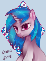 Size: 772x1006 | Tagged: safe, artist:risterdus, dj pon-3, vinyl scratch, pony, unicorn, female, horn, mare, solo