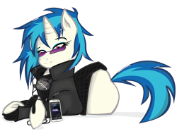 Size: 3300x2550 | Tagged: safe, artist:ostichristian, dj pon-3, vinyl scratch, pony, unicorn, clothes, solo