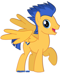 Size: 1600x1954 | Tagged: safe, artist:jucamovi1992, flash sentry, pegasus, pony, equestria girls, cutie mark, looking at you, male, open mouth, raised hoof, simple background, smiling, stallion, transparent background