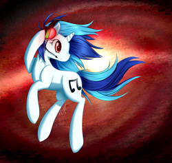 Size: 3117x2953 | Tagged: safe, artist:zyncrus, dj pon-3, vinyl scratch, pony, unicorn, headphones, solo