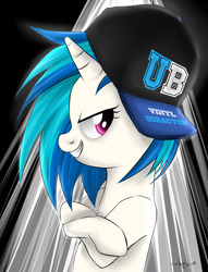 Size: 2017x2634 | Tagged: safe, artist:jenyeongi, dj pon-3, vinyl scratch, pony, unicorn, female, horn, mare, solo