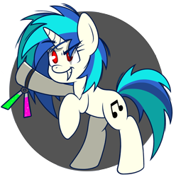 Size: 4556x4601 | Tagged: safe, artist:dahhez, dj pon-3, vinyl scratch, pony, unicorn, absurd resolution, glowstick, solo