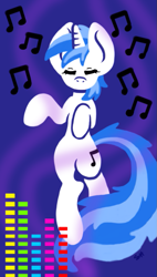 Size: 567x1000 | Tagged: safe, artist:yourlittleskyheart, dj pon-3, vinyl scratch, pony, unicorn, female, horn, mare, solo