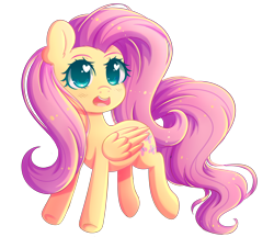Size: 4024x3472 | Tagged: safe, artist:fluffymaiden, fluttershy, pegasus, pony, cute, female, heart eyes, mare, shyabetes, simple background, smiling, solo, transparent background, wingding eyes
