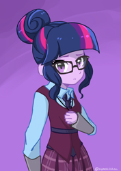 Size: 2480x3507 | Tagged: safe, artist:ayachiichan, derpibooru import, sci-twi, twilight sparkle, equestria girls, friendship games, solo