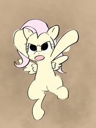 Size: 522x697 | Tagged: safe, artist:noupu, fluttershy, pegasus, pony, female, looking at you, mare, meme, simple background, solo