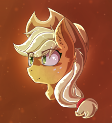 Size: 1100x1200 | Tagged: safe, artist:ink98, applejack, earth pony, pony, bust, female, freckles, mare, portrait, solo