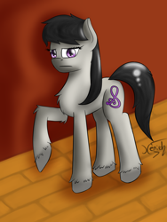 Size: 1500x2000 | Tagged: safe, artist:darkdawnbrony, octavia melody, earth pony, pony, female, mare, simple background, solo