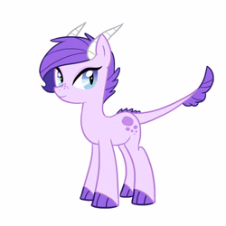 Size: 3000x3000 | Tagged: safe, artist:kianamai, oc, oc only, oc:crystal clarity, dracony, hybrid, pony, female, freckles, interspecies offspring, kilalaverse, mare, next generation, offspring, parent:rarity, parent:spike, parents:sparity, simple background, solo, white background