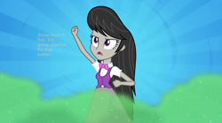 Size: 1280x714 | Tagged: safe, edit, edited screencap, screencap, octavia melody, equestria girls, rainbow rocks, text