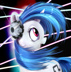 Size: 3395x3438 | Tagged: safe, artist:gsphere, dj pon-3, vinyl scratch, pony, unicorn, female, horn, mare, solo