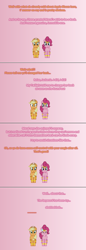 Size: 504x1473 | Tagged: safe, artist:verve, applejack, pinkie pie, earth pony, pony, ..., ain't never had friends like us, armband, ask, comic, dialogue, gem, genie, gradient background, headband, jewelry, pixel art, tumblr