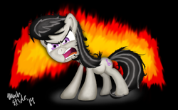 Size: 5500x3400 | Tagged: safe, artist:machstyle, octavia melody, earth pony, pony, angry, rage, solo