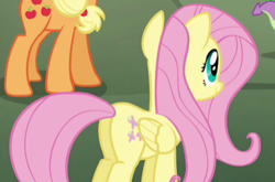 Size: 376x248 | Tagged: safe, screencap, fluttershy, pegasus, pony, twilight's kingdom, cropped, plot