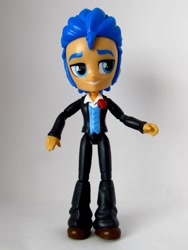 Size: 990x1320 | Tagged: safe, artist:whatthehell!?, flash sentry, equestria girls, doll, equestria girls minis, irl, merchandise, photo, solo, toy