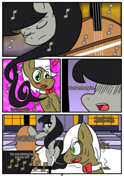 Size: 1233x1740 | Tagged: safe, artist:otakon, frederic horseshoepin, octavia melody, earth pony, pony, comic:octavia, comic, female, fredtavia, male, shipping, straight