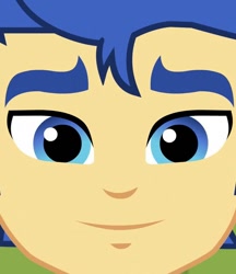 Size: 551x638 | Tagged: safe, screencap, flash sentry, equestria girls, friendship games, cropped, cute, diasentres, looking at you, male, smiling, solo