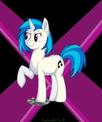 Size: 412x490 | Tagged: safe, artist:shadowstar-12, dj pon-3, vinyl scratch, pony, unicorn, female, horn, mare, solo