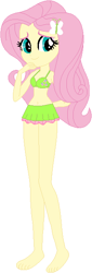 Size: 213x625 | Tagged: safe, artist:ra1nb0wk1tty, artist:wolf, fluttershy, equestria girls, attached skirt, barefoot, base used, bra, clothes, feet, frilly, skirt, swimsuit, underwear