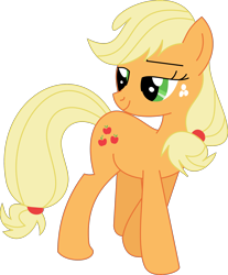 Size: 2000x2418 | Tagged: safe, artist:michaelsety, applejack, earth pony, pony, female, freckles, mare, simple background, solo, white background