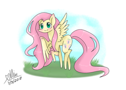 Size: 1400x1000 | Tagged: safe, artist:stardarkmlp, fluttershy, pegasus, pony, cute, shyabetes, solo