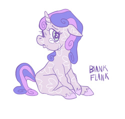 Size: 647x613 | Tagged: safe, artist:cocoaowls, sweetie belle, blank flank, crying, floppy ears, frown, sad, simple background, solo, white background